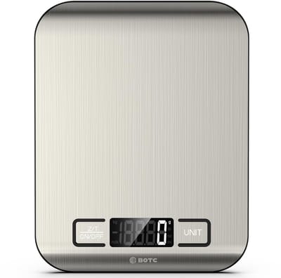 BOTC Digitale Precisie Keukenweegschaal - Digitaal - 1g tot 10kg - Pocket Mini Scale - Zilver