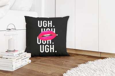 Sierkussens - Kussentjes Woonkamer - 45x45 cm - Kinderen - Quotes - Roze