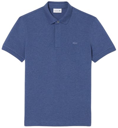 Lacoste heren paris edition polo shirt katoenpique blauw IV