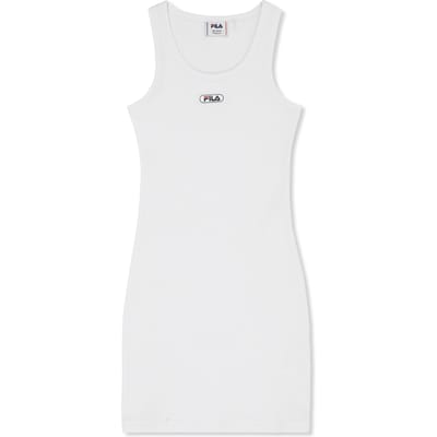FILA Forcone Sleeveless Logo Rib Dress Bright White Taglia: 134/140 | Abbigliamento da Notte Outlet | kids | Bianco
