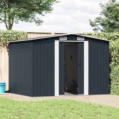 vidaXL - Tuinberging - 257x205x178 - cm - staal - antraciet