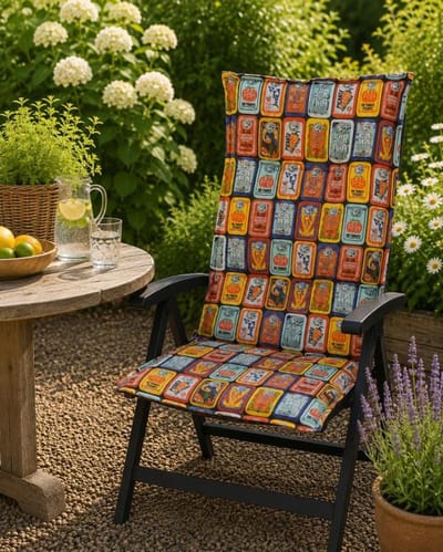 Madison Tuinstoelkussen hoge rug 50x123 cm La dolce vita