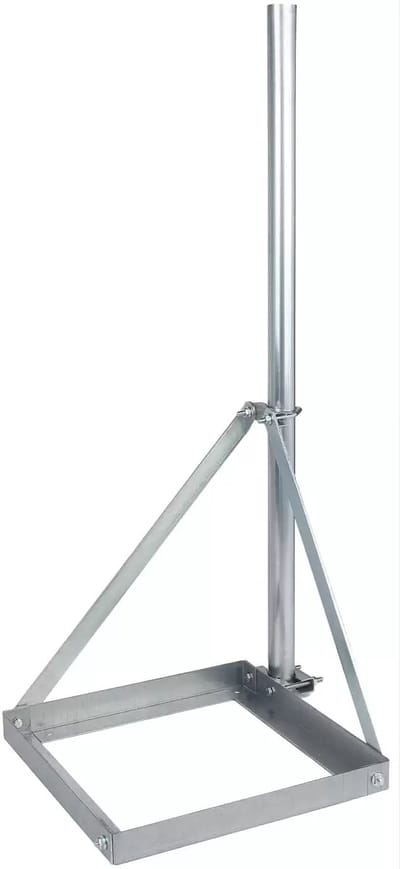 WL4 MT10 verplaatsbare mast 1 meter met ballastvoet voor camera of antenne