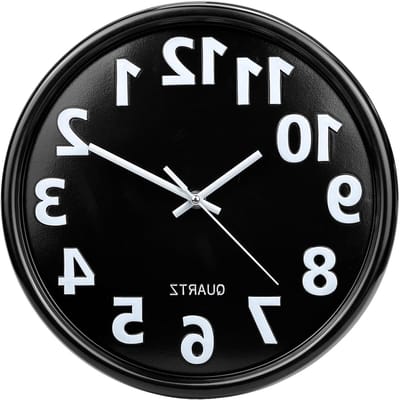 33 cm Wandklok, Batterij Aangedreven, Stille Quartz Klok, Modern Design voor Slaapkamer, Woonkamer en Kantoor