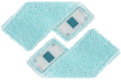 Leifheit Clean Twist/Powerclean vloerwisser overtrek - klittenband - 33 cm - Super Soft - 2 stuks