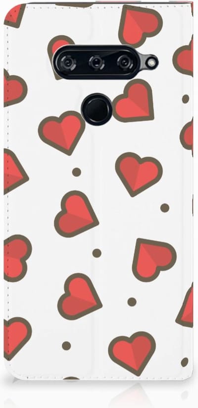 LG V40 Thinq Hoesje met Magneet Hearts