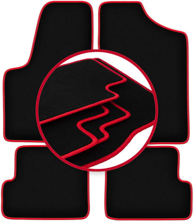 CARLUX-RED automatten voor: Fiat Seicento hatchback (1998-2010)