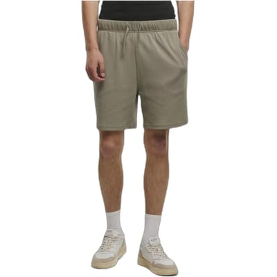 Urban Classics - Waffle Sweat Korte broek - S - Olijfgroen