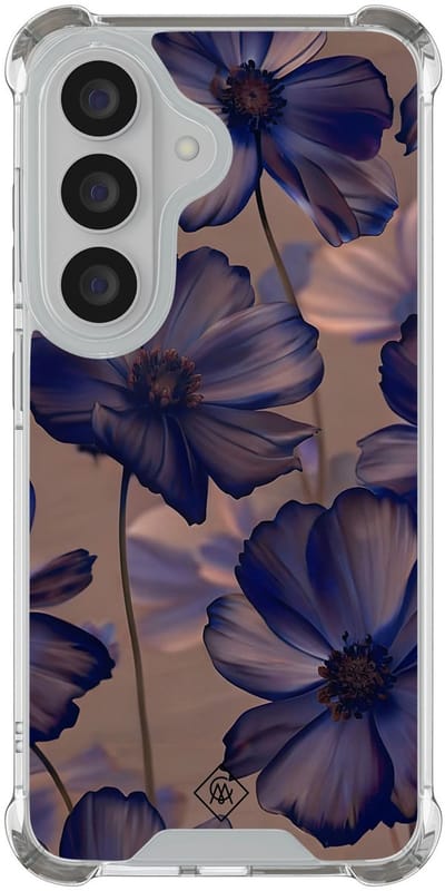 Casimoda® hoesje - Geschikt voor Samsung Galaxy S26 - Twilight Petals - Shockproof case - Extra sterk - TPU/polycarbonaat - Paars, Transparant