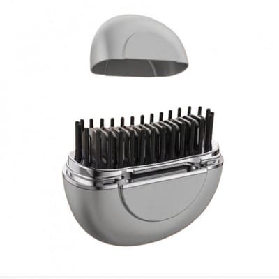 Stijltang - Draagbare Stijltang - Draadloze Stijltang - USB Oplaadbaar - 3 Temperatuurstanden (75/85/95°C) - Lichtgewicht en Compact voor Reis - Zilver
