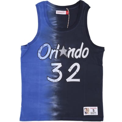 NBA Verticale Tie Dye-tanktop voor heren Hardwood Classics nr. 32 Shaquille O'neal Orlmag