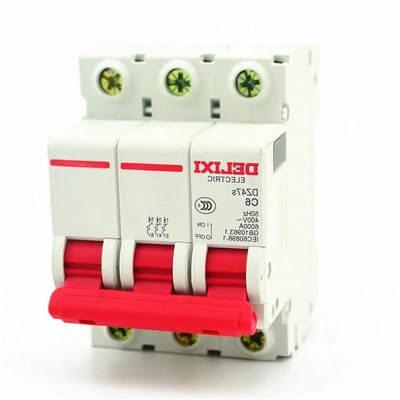 Stroomonderbreker - Miniatuur Schakelaar - Beveiliging Elektrisch - C Curve - 3A - Wit