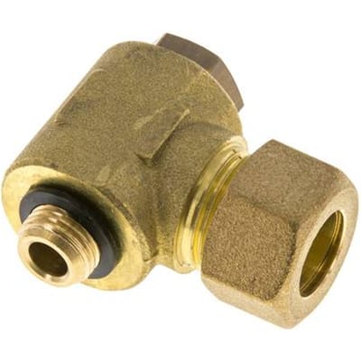 14mm & G1/4'' Messing Swivel Joint Knelfitting Buitendraad 89bar Polyamide DIN EN 1254-2
