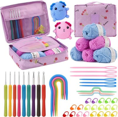 Haakset 49-delig – Complete Haaknaaldenset met Accessoires en Opbergtas voor Beginners en Gevorderden