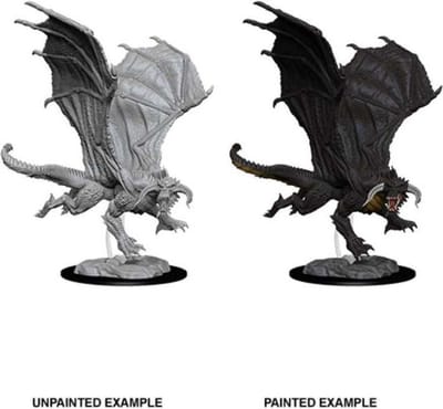 D&D Nolzur's Marvelous Miniatures - Young Black Dragon