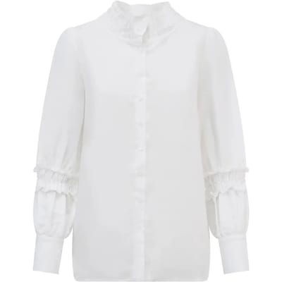 Dames lange mouwen frons blouse Balou