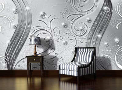 Pattern Abstract Ornament Leaves Photo Wallcovering