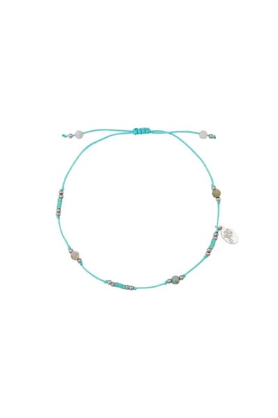 Armband Lola - Yehwang - Armband - One size - Zilver/Turquoise - Stainless Steel