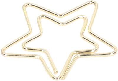 Dailygoods- Paperclips Gouden - 100 Stuks - Mini/Bladwijzerclips - Duurzaam Metaal - Kantoor/Thuis - Uniek Kattenvorm Ontwerp - Kantooraccessoires