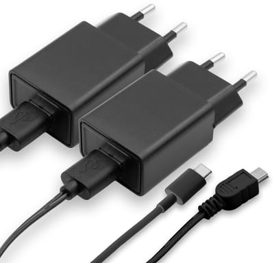 LUVION® Originele Zwarte Luvion Easy, Platinum 3, Platinum Ultra & Essential 2 Adapter Duopack - Met behoud van garantie - Geschikt voor Luvion® Easy (Plus), Platinum 3 (Black), Platinum Ultra (Black) & Essential 2 (Black)