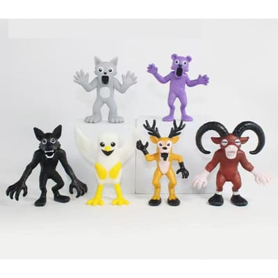 99 Nuits Dans La Forêt jeu Nouveau 6pcs/set Périphérique de Jeu Figurines d'Action Cadeaux d'Anniversaire Jouets pour Enfants Cadeaux d'Halloween gray