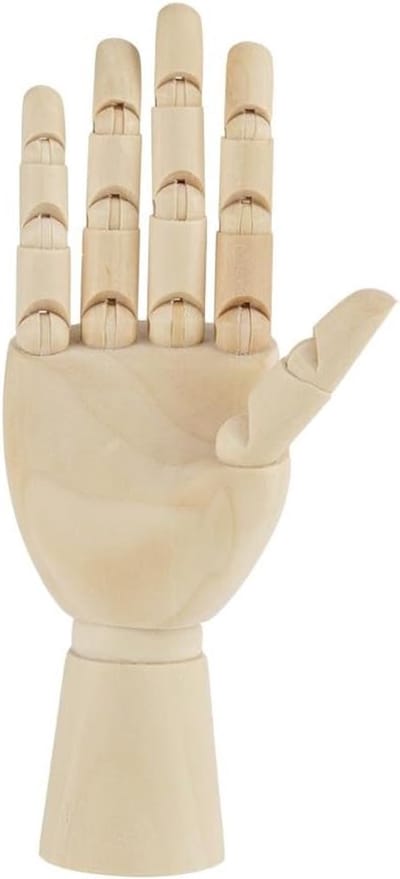 Houten Hand Model - Tekenhulp Model - Kunst Schetsen - Flexibele Gewrichten - 178 cm - Rechterhand