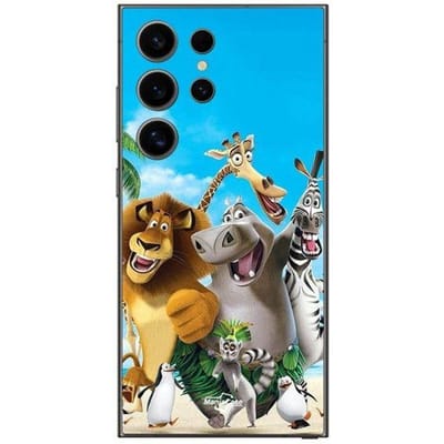 Coque Samsung Galaxy S24 Ultra Madagascar Anime Maniacase zwart