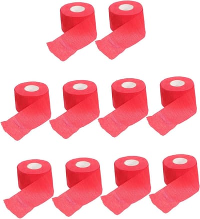Nekpapier Sets - Kappersstrips Haar - Bescherming Kapsel - Zacht Rekbaar Materiaal - 10 Stuks - Rood