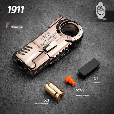 Ring Pistool Zacht Kogelgeweer Draagbaar Mini 3D Ontspannings Dop Afwerpen Legering Buiten Grappig Speelgoed Jongen Verjaardagscadeau Fidget Speelgoed