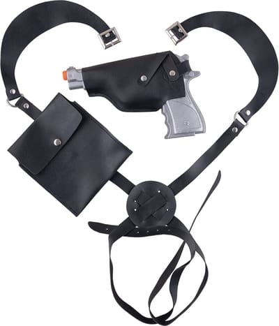 Schoulderholster met pistool politie