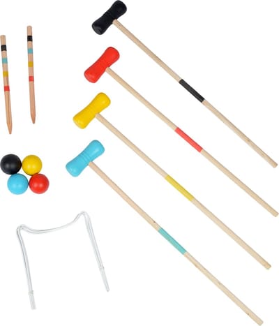 Ocean 5 Croquet set - outdoor croquet tuinspel, het behendigheidsspel van hout