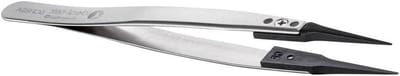 Kunststof Pincet - ESD Pincet Koolstofvezel Pincet - Precisiewerk Vasthouden - Verwisselbare Punt - 130 mm - Zwart
