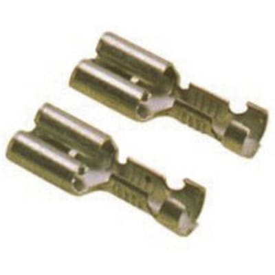 LAPP 63501010 Platte stekker (female) Met trekonlasting Insteekbreedte: 6.3 mm Insteekdikte: 0.8 mm 180 ° Ongeïsoleerd