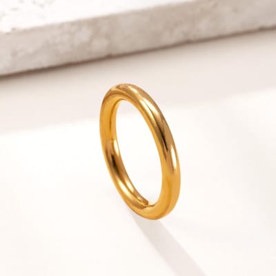 3mm 4mm 6mm 8mm Brede Roestvrij Staal Goudkleurige Ring Dames Heren Minimalistisch Trendy Koppelringen Sieraden Huwelijksgeschenk 9 white