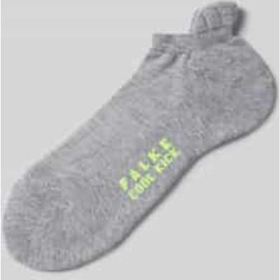 FALKE Cool Kick kort eenkleurig functioneel materiaal sneakersokken enkelsokken dames grijs - maat 35-36