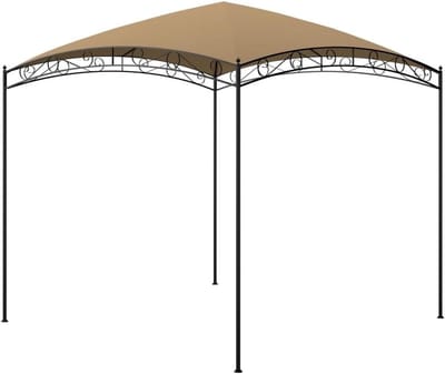 Prieel - Partytent Tuinfeest - Buitenfeesten Organiseren - Stevige Stalen Constructie - 3x3x265 m - Taupe