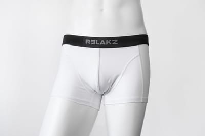 RELAKZ Trunk Heren 2-Pack - Organisch Katoen - Wit - Maat S