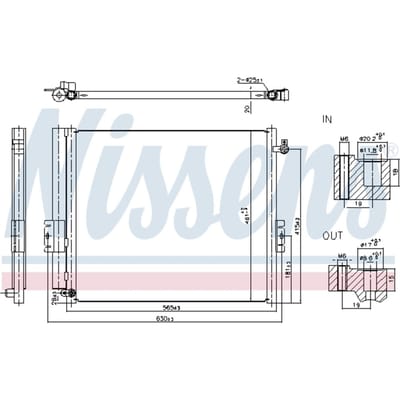 Condensator, airconditioning NISSENS 940847