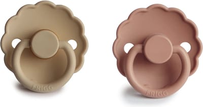 Frigg - Fopspenen - Croissant & Rose Gold - Maat 1 - 0-6 mnd - 2 stuks