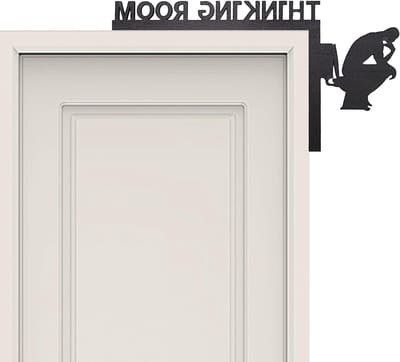 Grappige houten toiletplank met zelfklevende achterkant voor unieke badkamerdecoratie en gasten toilet