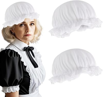 Mop Hoed 2-delig - Victoriaans - Kant - Perfect voor kostuums - ShopVlot