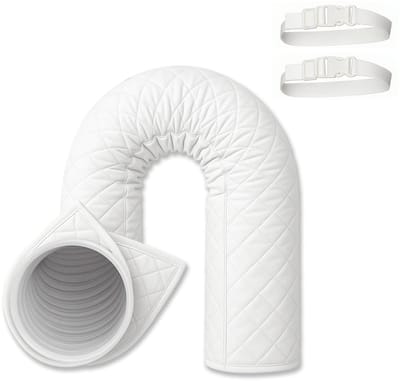 KZQ Universele Isolatiehuls Voor Airco Kanalen 5-6,3 Inch Flexibel Wit Energiebesparend Voor Thuisventilatie