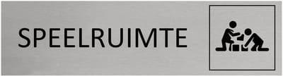 CombiCraft aluminium deurbordje Speelruimte - 165 x 45 mm met tape