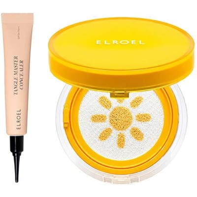 ELROEL PangPang Mini Sun Cushion SPF50+ PA+++ 8g / Tangle Master Concealer 10ml Nr.13 (5 opties) #Concealer No.13 * 1pcs