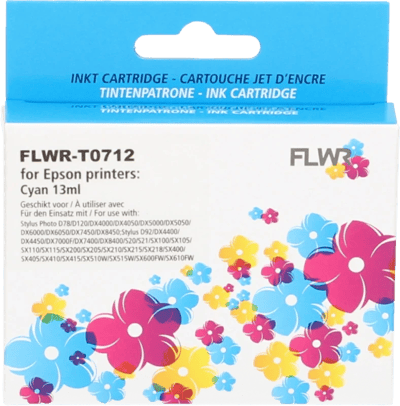 FLWR - Cartridges / Epson T0712 / cyaan / Geschikt voor Epson