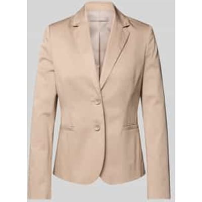 Regular fit blazer met reverskraag en paspelzakken