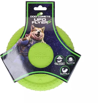 Dog Comets UFO Flyer S - Frisbee voor Honden - TPR - hondenfrisbee - frisbee hond - Groen