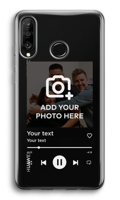 Gepersonaliseerd - Case Company® - Hoesje geschikt voor Huawei P30 Lite hoesje - Music Player - Soft Cover Telefoonhoesje - Bescherming aan alle Kanten en Schermrand