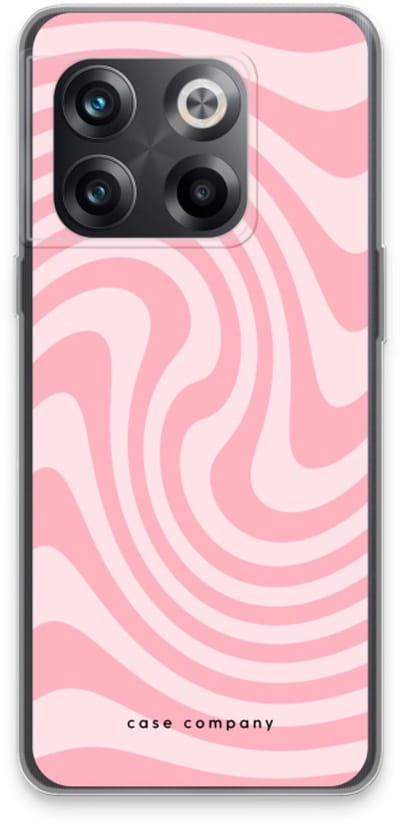 Case Company® - Hoesje geschikt voor OnePlus 10T hoesje - Swirl Roos - Soft Cover Telefoonhoesje - Bescherming aan alle Kanten en Schermrand