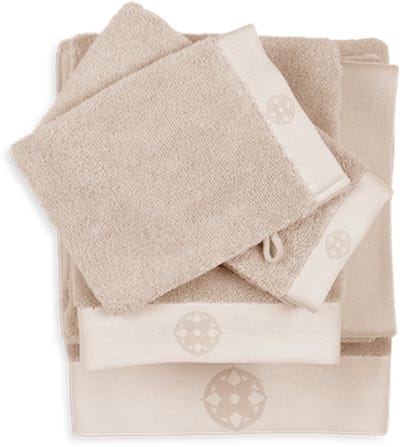 Kayori Taoru Washandje - 16x21 cm - Set van 6 - Zand